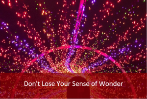 Don't Lose Your Sense of Wonder